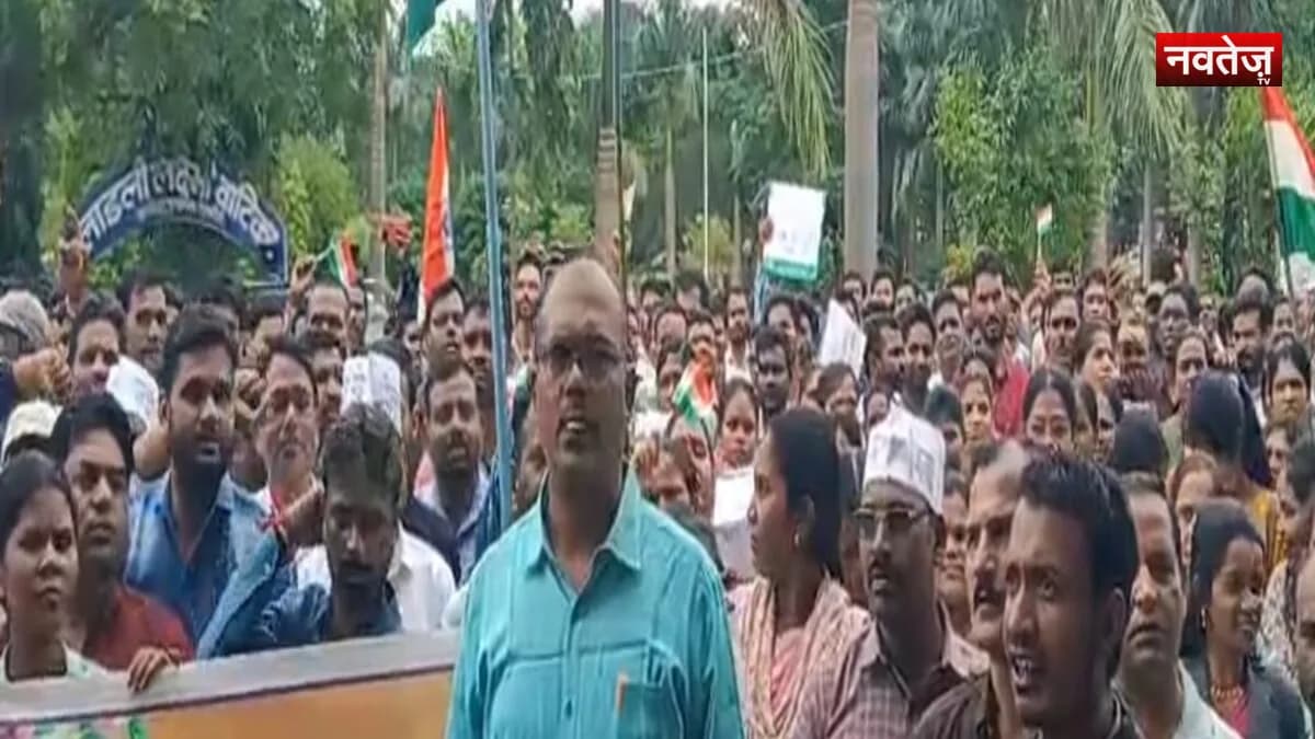 डिंडौरी में अतिथि शिक्षकों का शक्ति प्रदर्शन