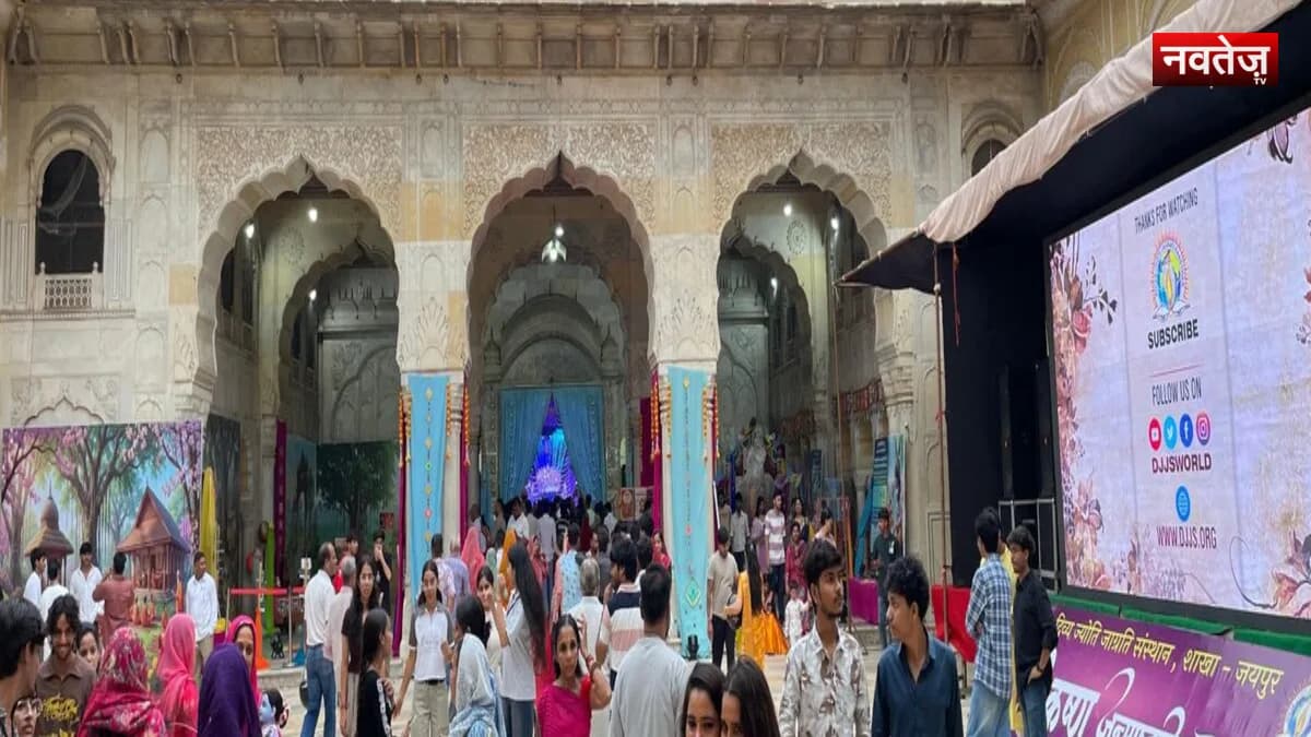 जयपुर में DJJS का जन्माष्टमी महोत्सव: दिल्ली के मुख्य आयोजन की लाइव स्क्रीनिंग और मनमोहक झांकियों ने मोहा भक्तों का मन