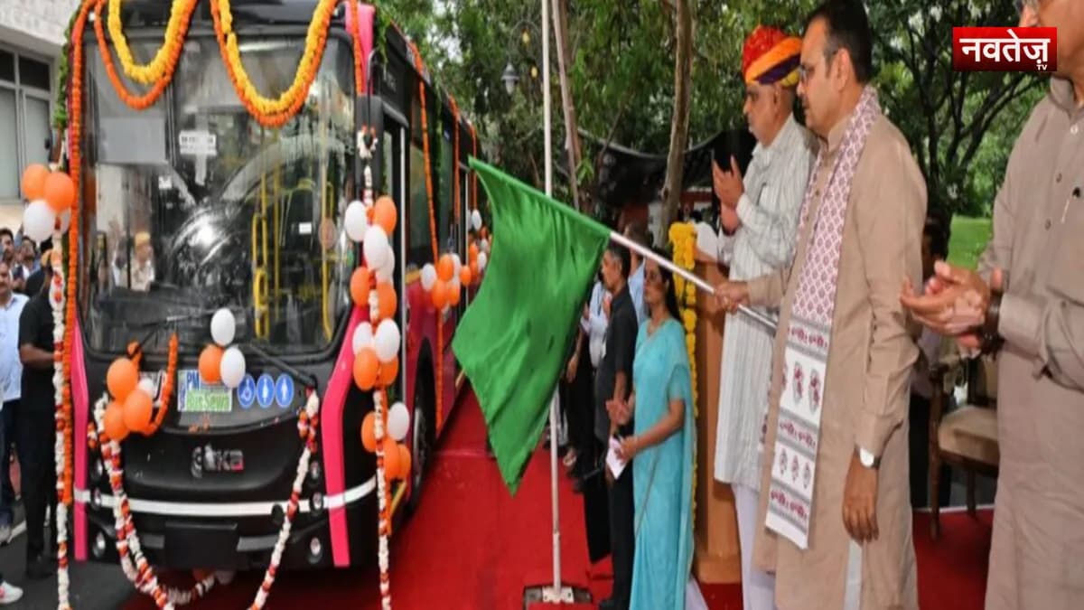 मुख्यमंत्री भजनलाल शर्मा ने जयपुर को दी 16 पीएम ई-बसों की सौगात