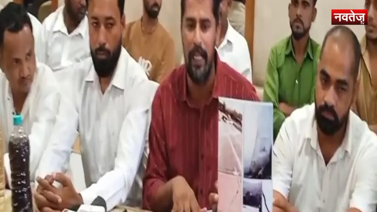 जमीन खराबे का मुआवजा व विस्थापन की मांग को लेकर सरकना संघर्ष समिति का आंदोलन जारी