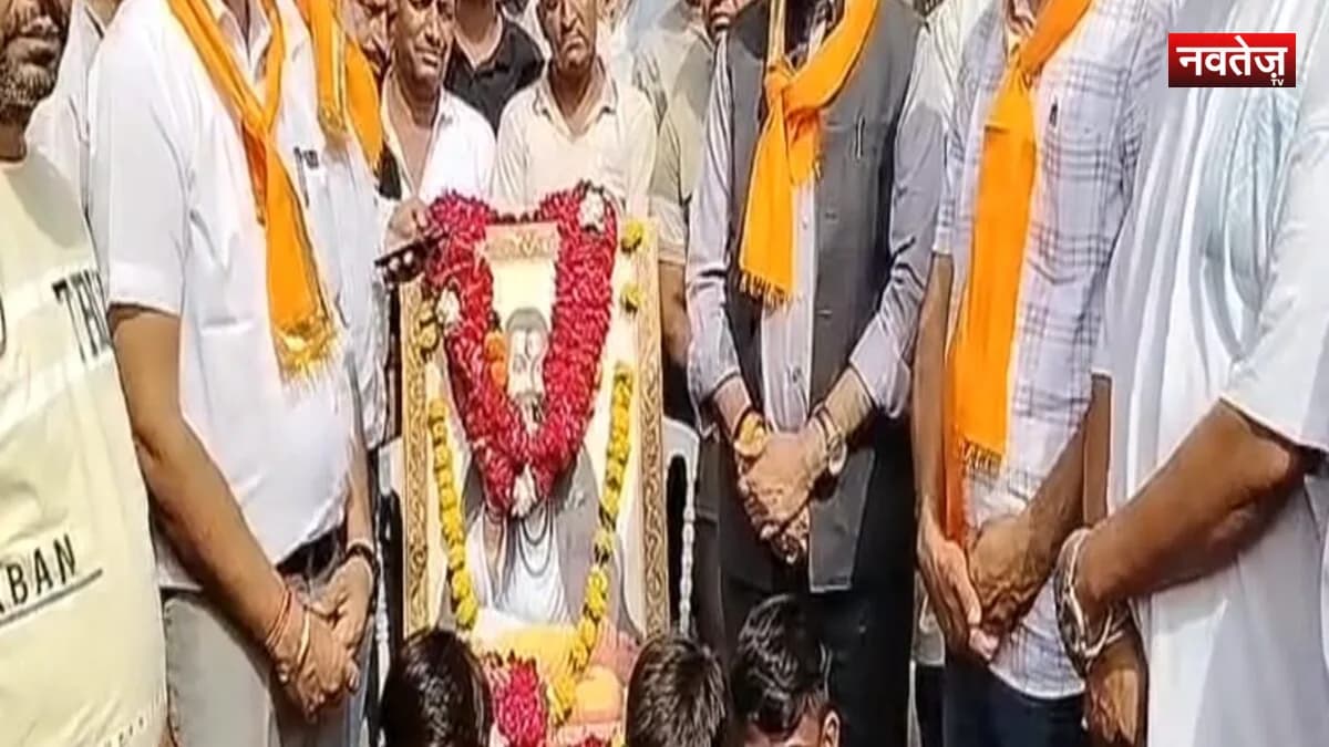 संत रविदास जयंती पर कपासन में कलश वंदन यात्रा का भव्य स्वागत