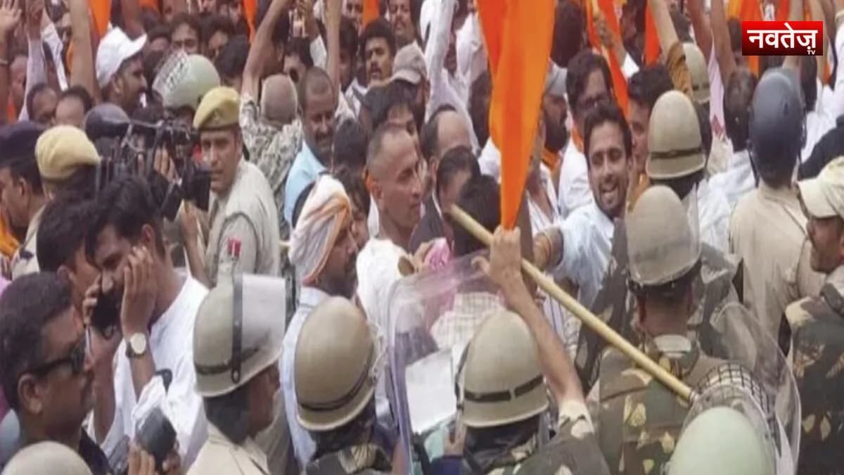 जयपुर में UGC नियमों के विरोध पर करणी सेना का बड़ा प्रदर्शन, कलक्ट्रेट पहुंचने से पहले पुलिस ने चलाए वॉटर कैनन